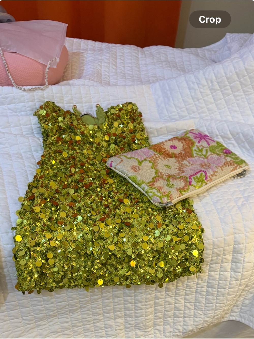 Girls' Sequin Formal Dress in Green